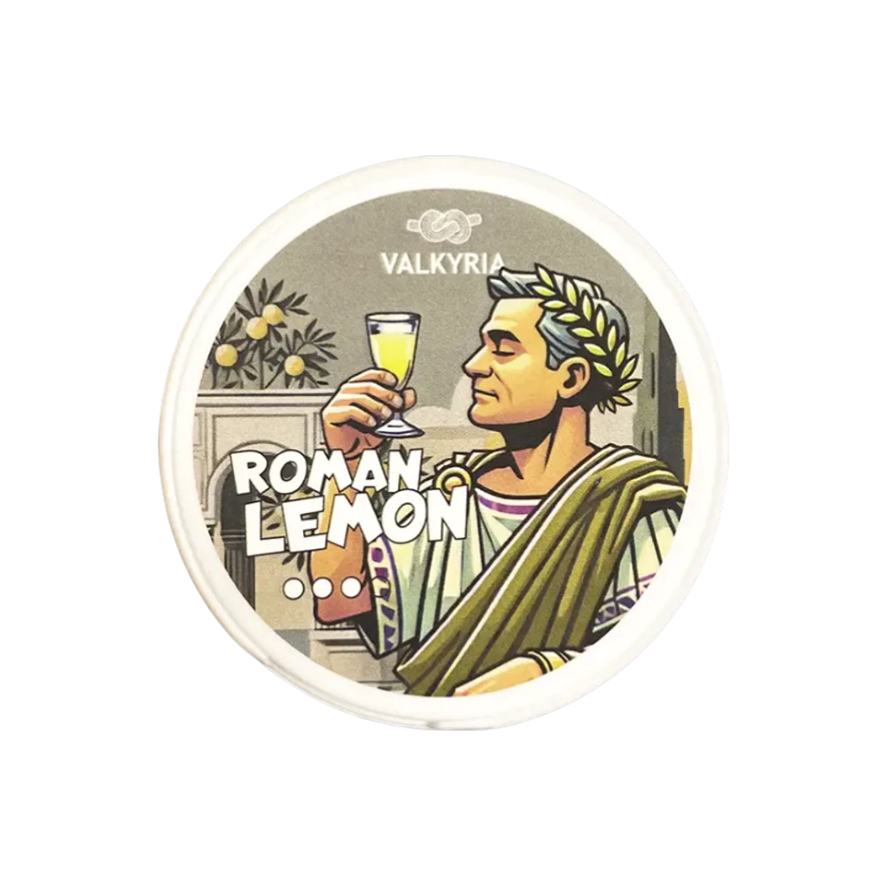 Valkyria Roman Lemon Regular – dóza nikotínových vrecúšok