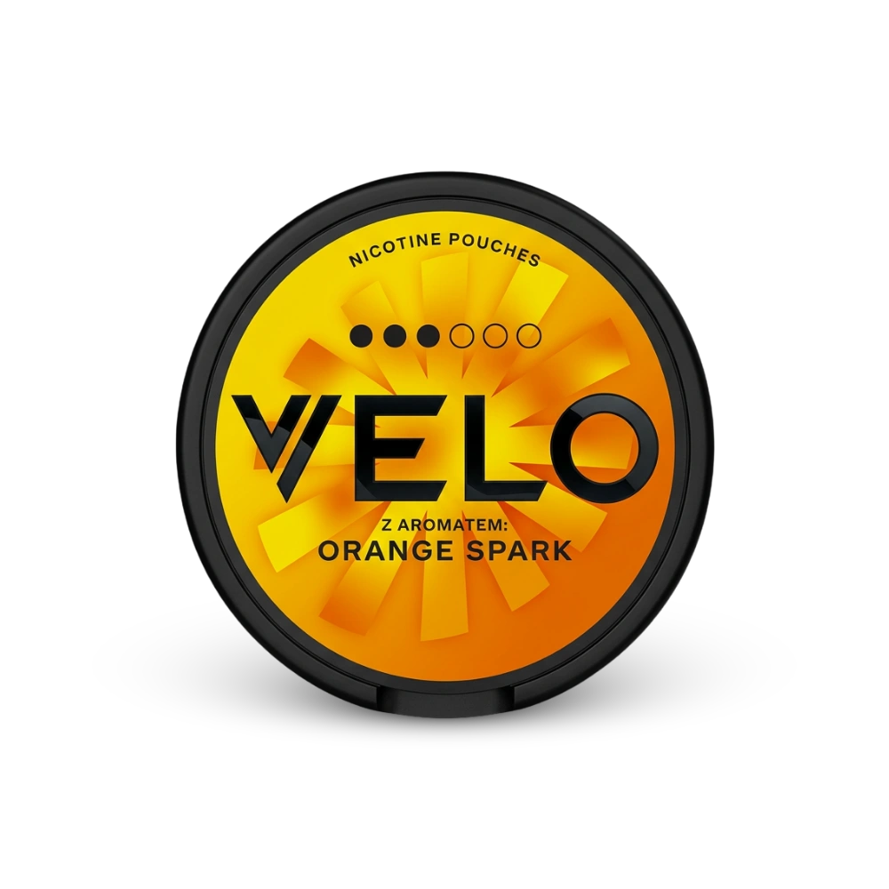 VELO Orange Spark – dóza nikotínových vrecúšok