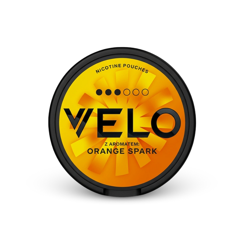 VELO Orange Spark – dóza nikotínových vrecúšok