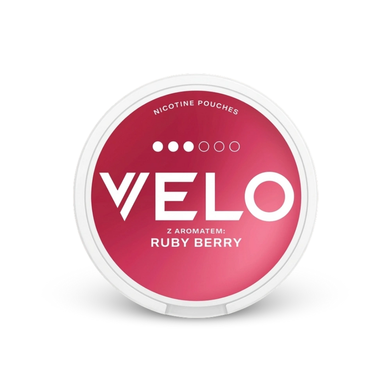 Velo Ruby Berry – dóza nikotínových vrecúšok
