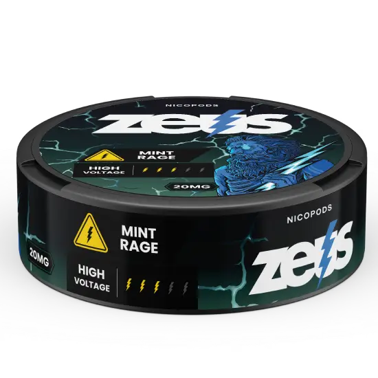 Zeus Mint Rage Strong – dóza nikotínových vrecúšok, obrázok 4
