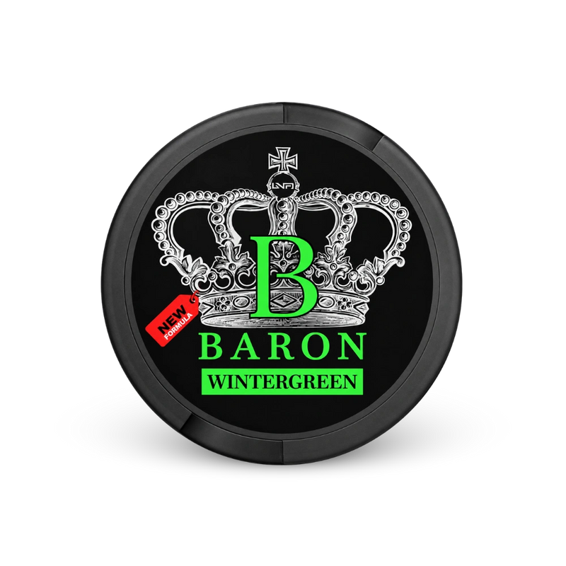 Baron Wintergreen – dóza nikotínových vrecúšok