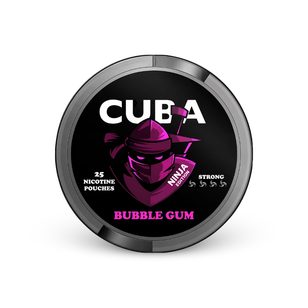 CUBA Ninja Bubble Gum Slim Strong – dóza nikotínových vrecúšok