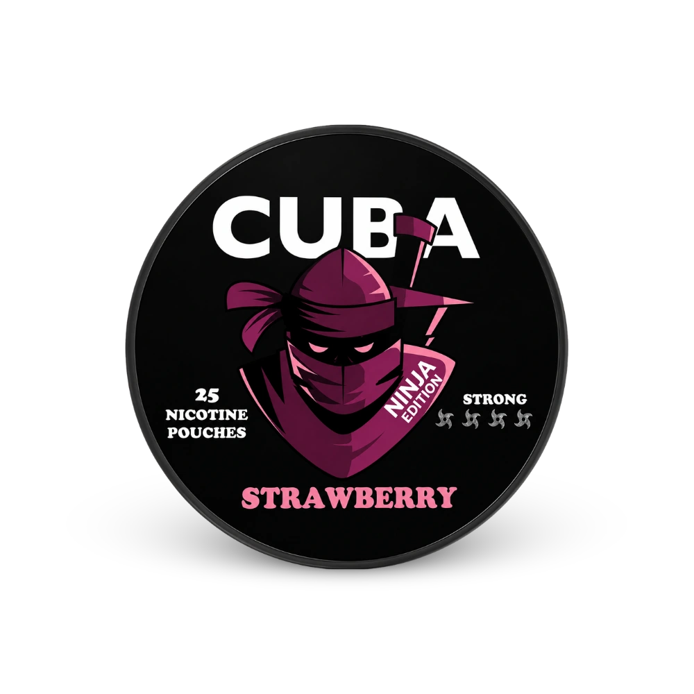 CUBA Ninja Strawberry Strong – dóza nikotínových vrecúšok