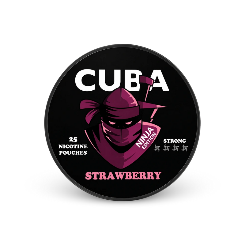 CUBA Ninja Strawberry Strong – dóza nikotínových vrecúšok