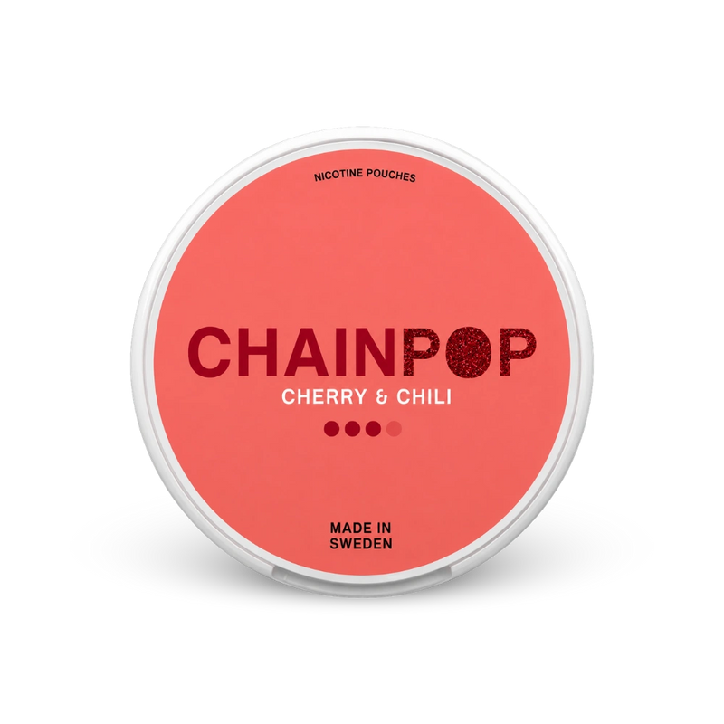 Chainpop Cherry & Chili – dóza nikotínových vrecúšok