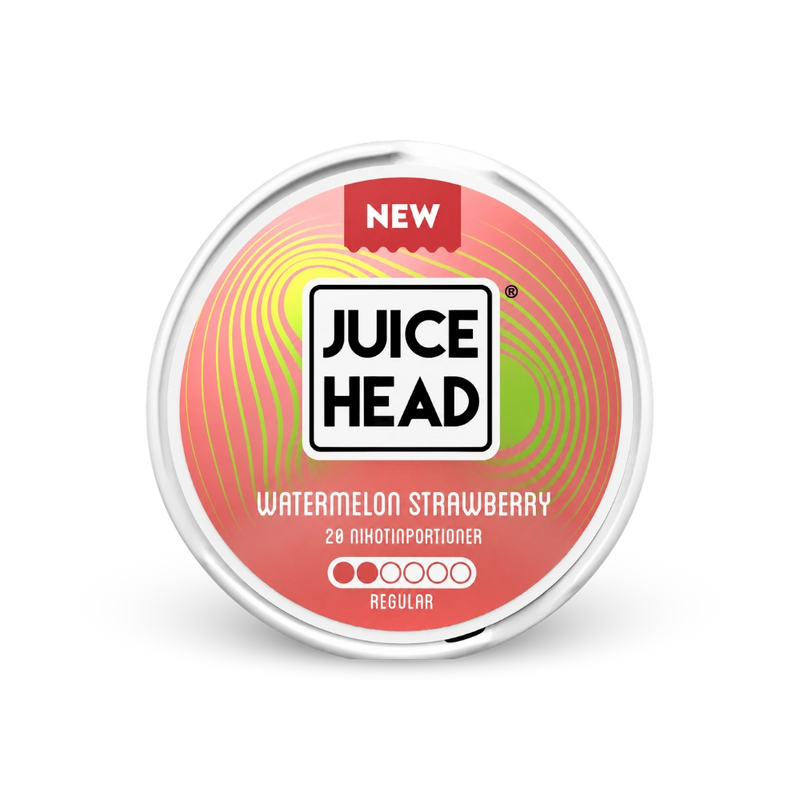 Juice Head Watermelon Strawberry Regular – dóza nikotínových vrecúšok