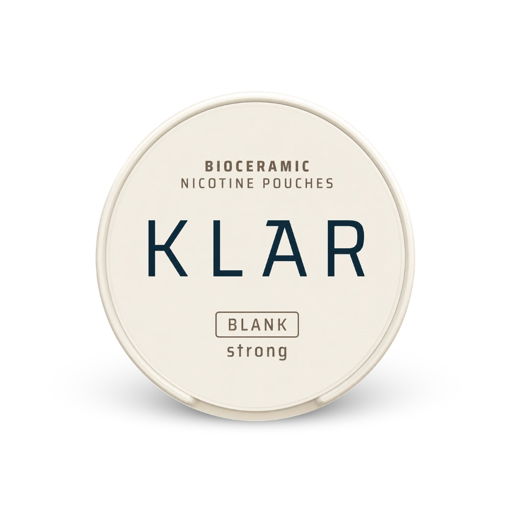 KLAR Blank Strong Mini – dóza nikotínových vrecúšok