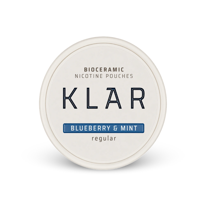KLAR Blueberry Mint Regular Mini – dóza nikotínových vrecúšok