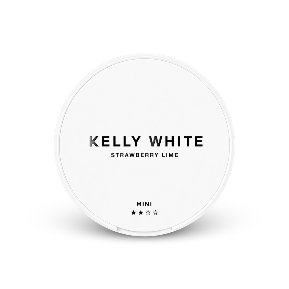 Kelly White Mini Strawberry Lime – dóza nikotínových vrecúšok
