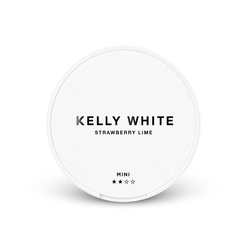 Kelly White Mini Strawberry Lime – dóza nikotínových vrecúšok