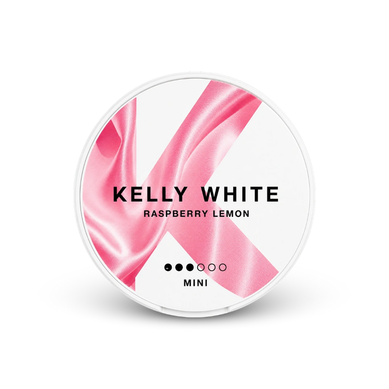 Kelly White Raspberry Lemon Mini – dóza nikotínových vrecúšok