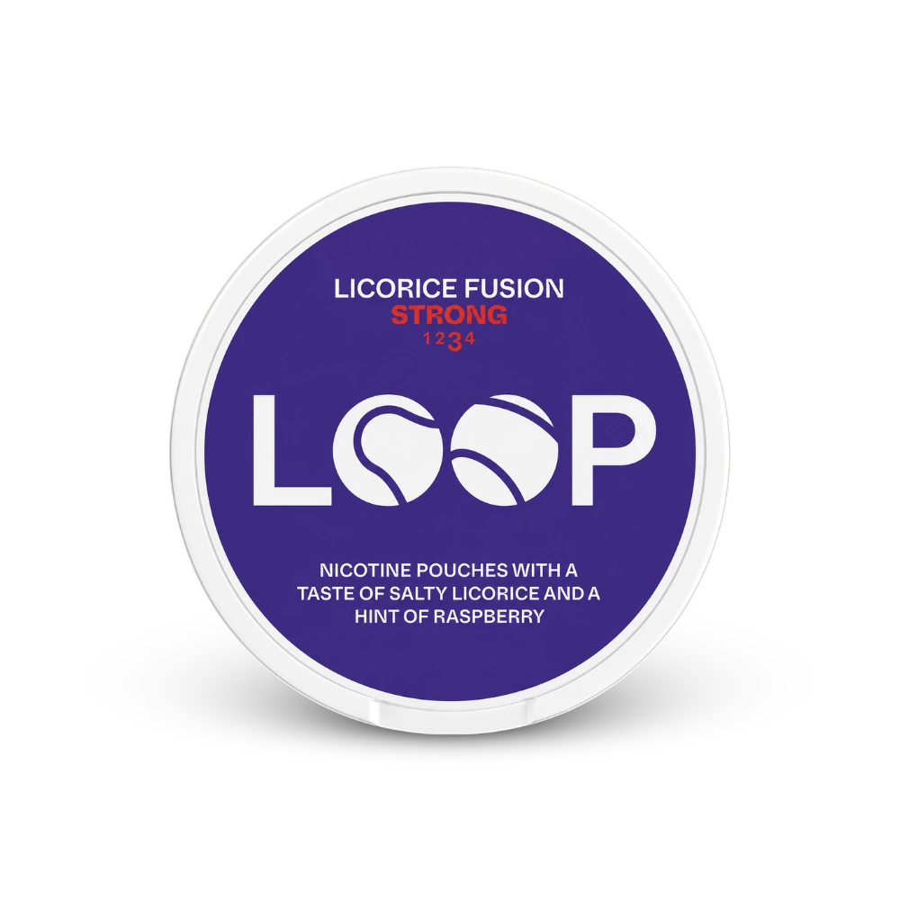 LOOP Licorice Fusion Strong – dóza nikotínových vrecúšok