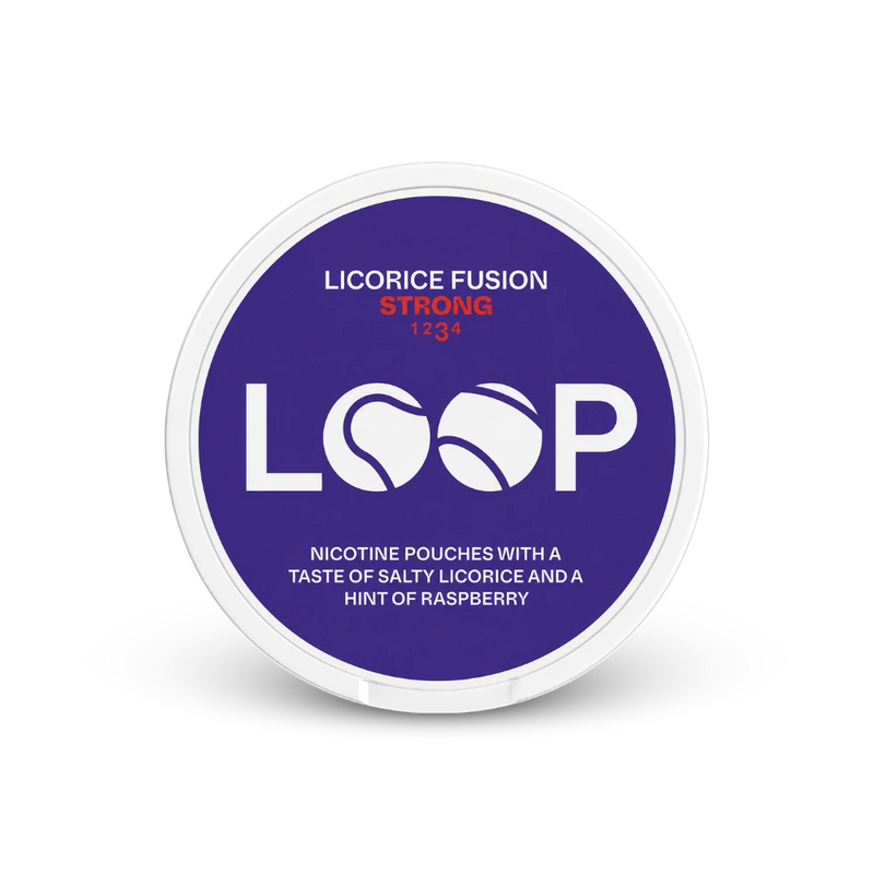 LOOP Licorice Fusion Strong – dóza nikotínových vrecúšok