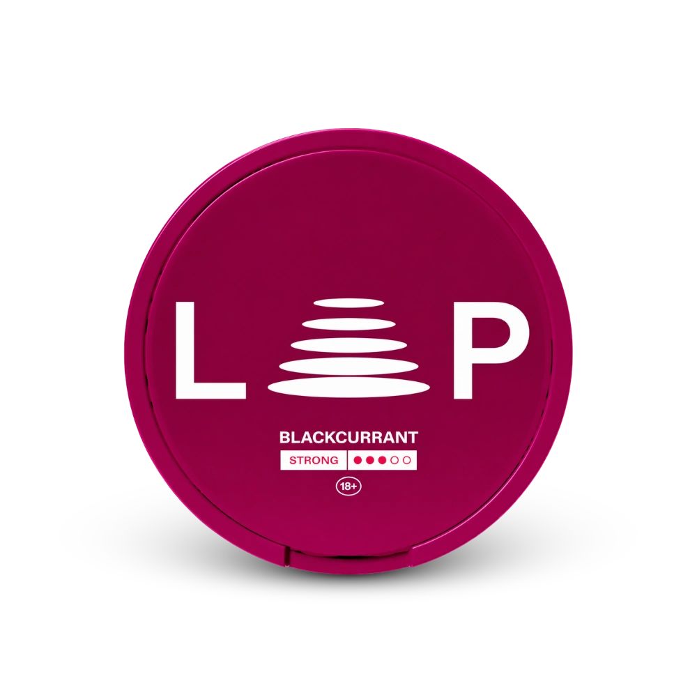 Loop Blackcurrant Strong – dóza nikotínových vrecúšok