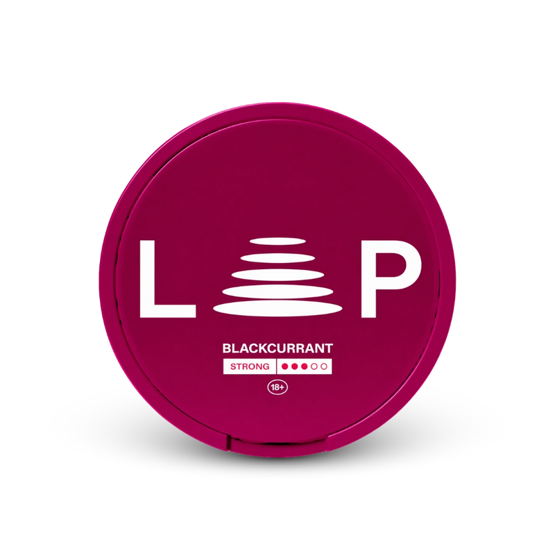 Loop Blackcurrant Strong – dóza nikotínových vrecúšok