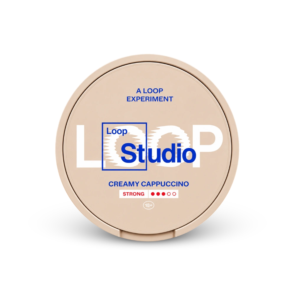 Loop Creamy Cappuccino Strong – dóza nikotínových vrecúšok
