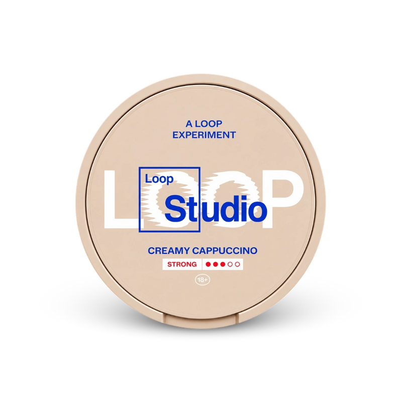 Loop Creamy Cappuccino Strong – dóza nikotínových vrecúšok