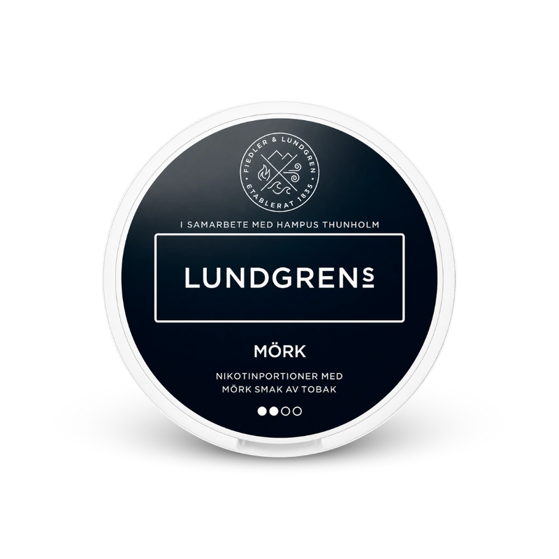 Lundgrens Mörk – dóza nikotínových vrecúšok