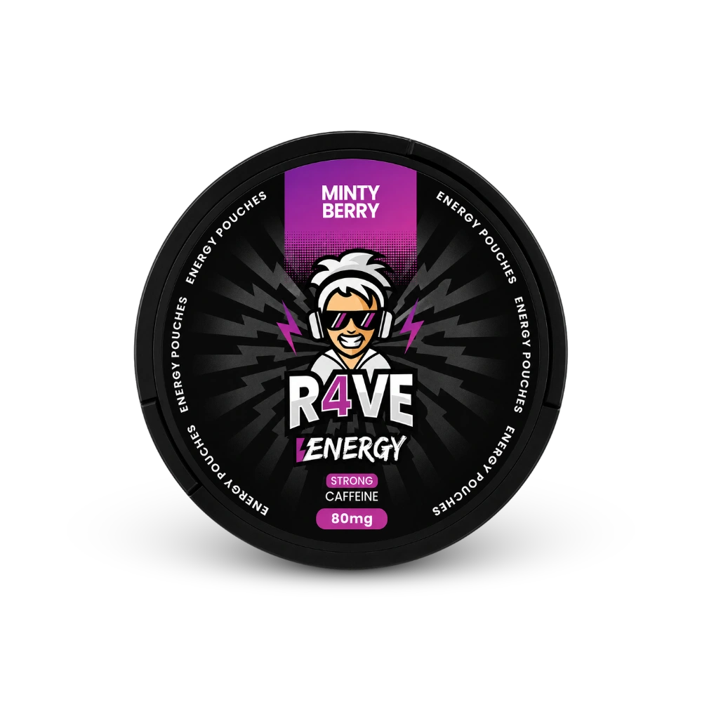 RAVE Energy Minty Berry 80mg – dóza nikotínových vrecúšok