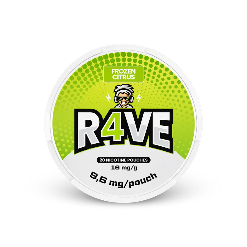 RAVE Frozen Citrus 16mg – dóza nikotínových vrecúšok