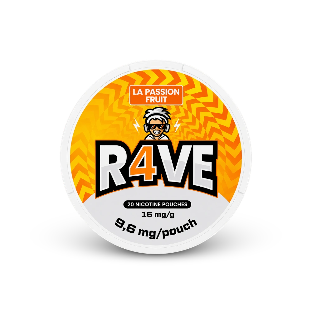 RAVE La Passion Fruit 16mg – dóza nikotínových vrecúšok