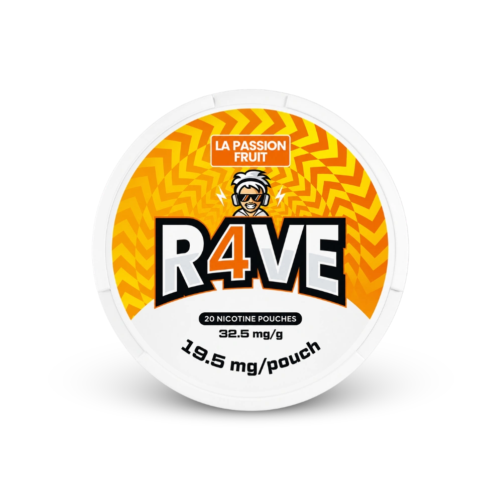 RAVE La Passion Fruit 32.5mg – dóza nikotínových vrecúšok
