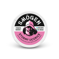 Smögen Stormy Licorice – dóza nikotínových vrecúšok