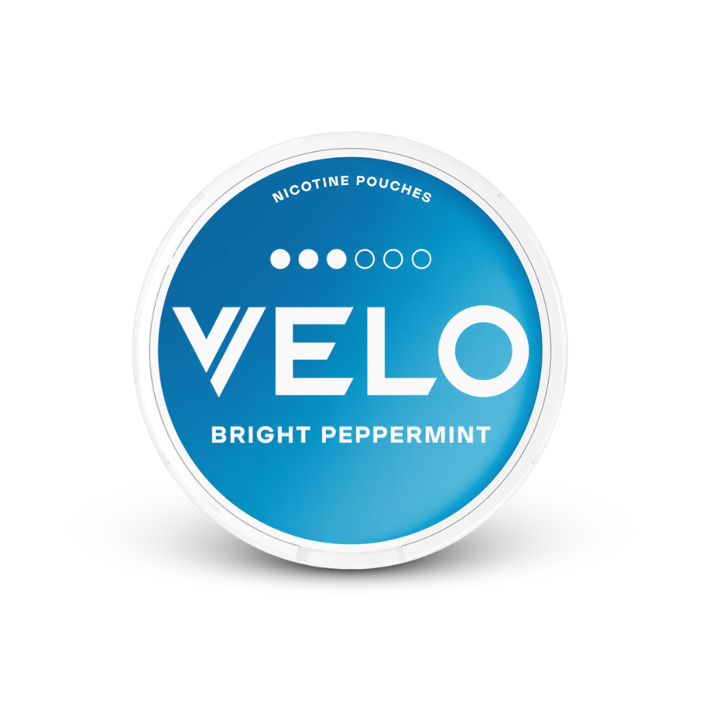 VELO Bright Peppermint – dóza nikotínových vrecúšok
