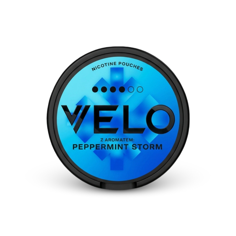 VELO Peppermint Storm – dóza nikotínových vrecúšok