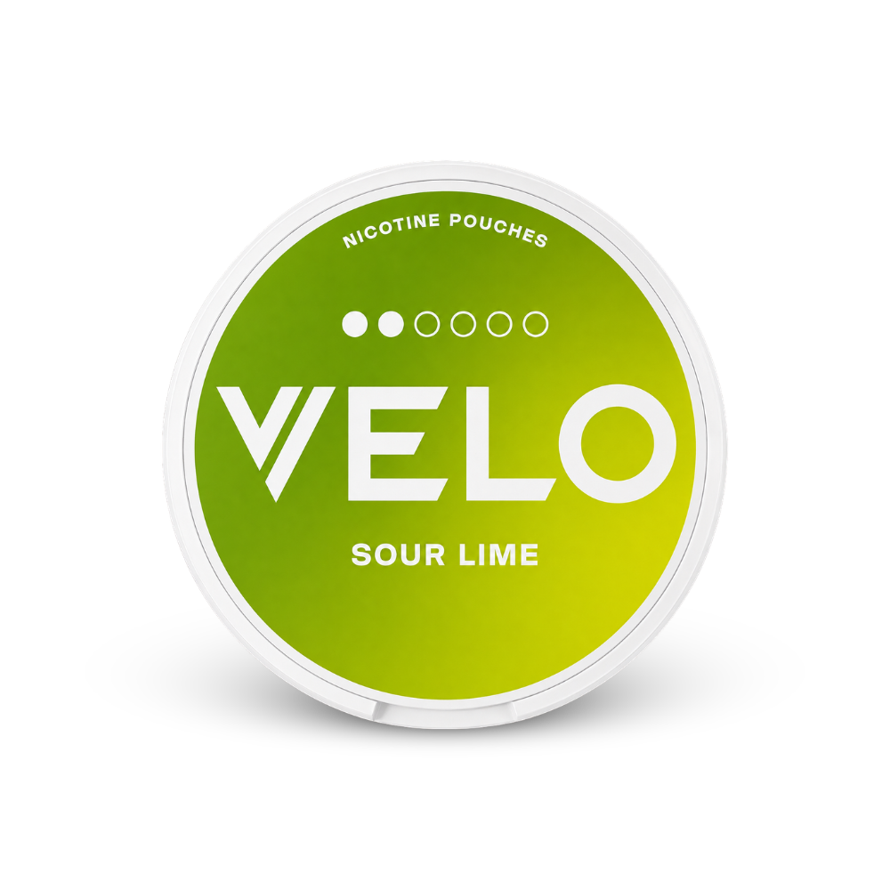 VELO Sour Lime Slim – dóza nikotínových vrecúšok