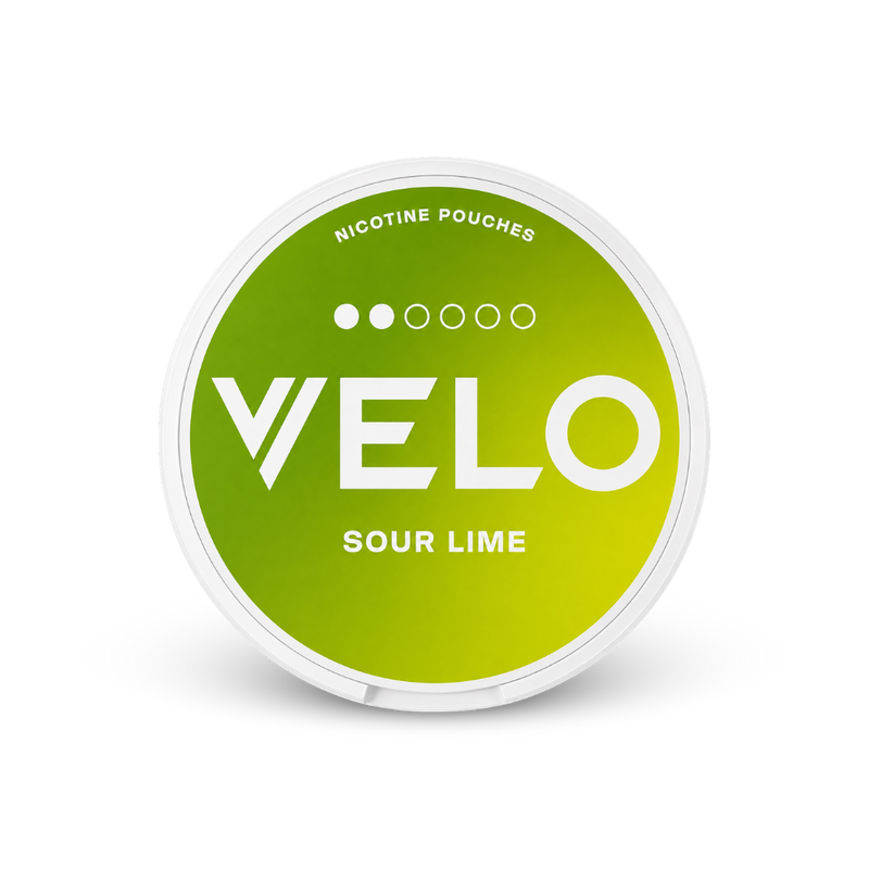 VELO Sour Lime Slim – dóza nikotínových vrecúšok