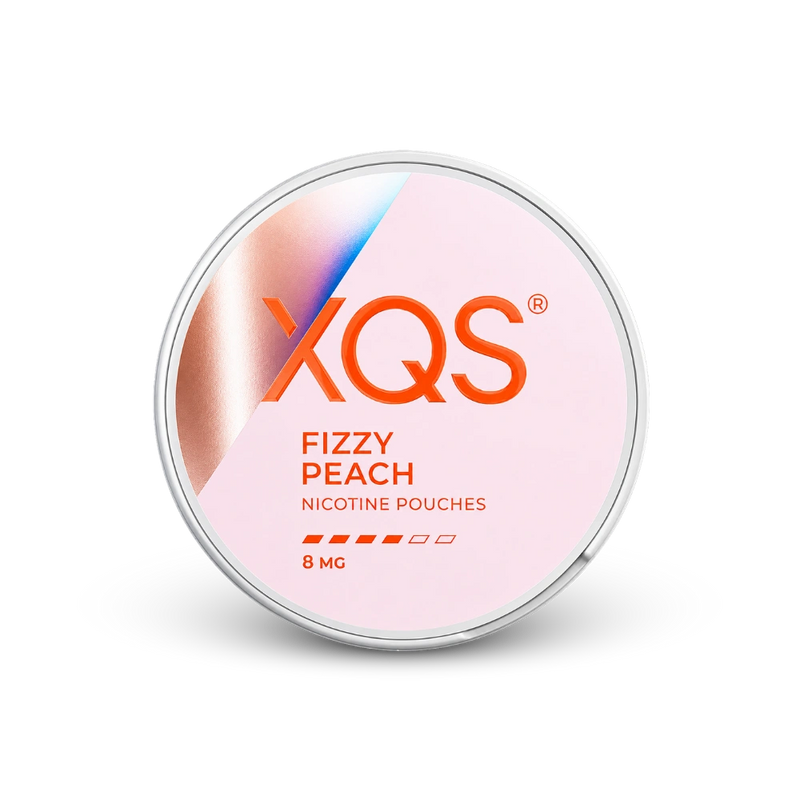 XQS Fizzy Peach Slim Strong – dóza nikotínových vrecúšok