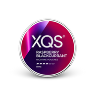 XQS Raspberry Blackcurrant Slim Strong – dóza nikotínových vrecúšok