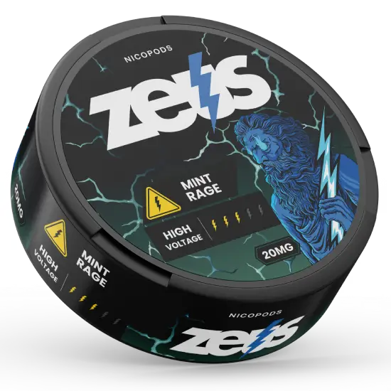 Zeus Mint Rage Strong – dóza nikotínových vrecúšok, obrázok 2