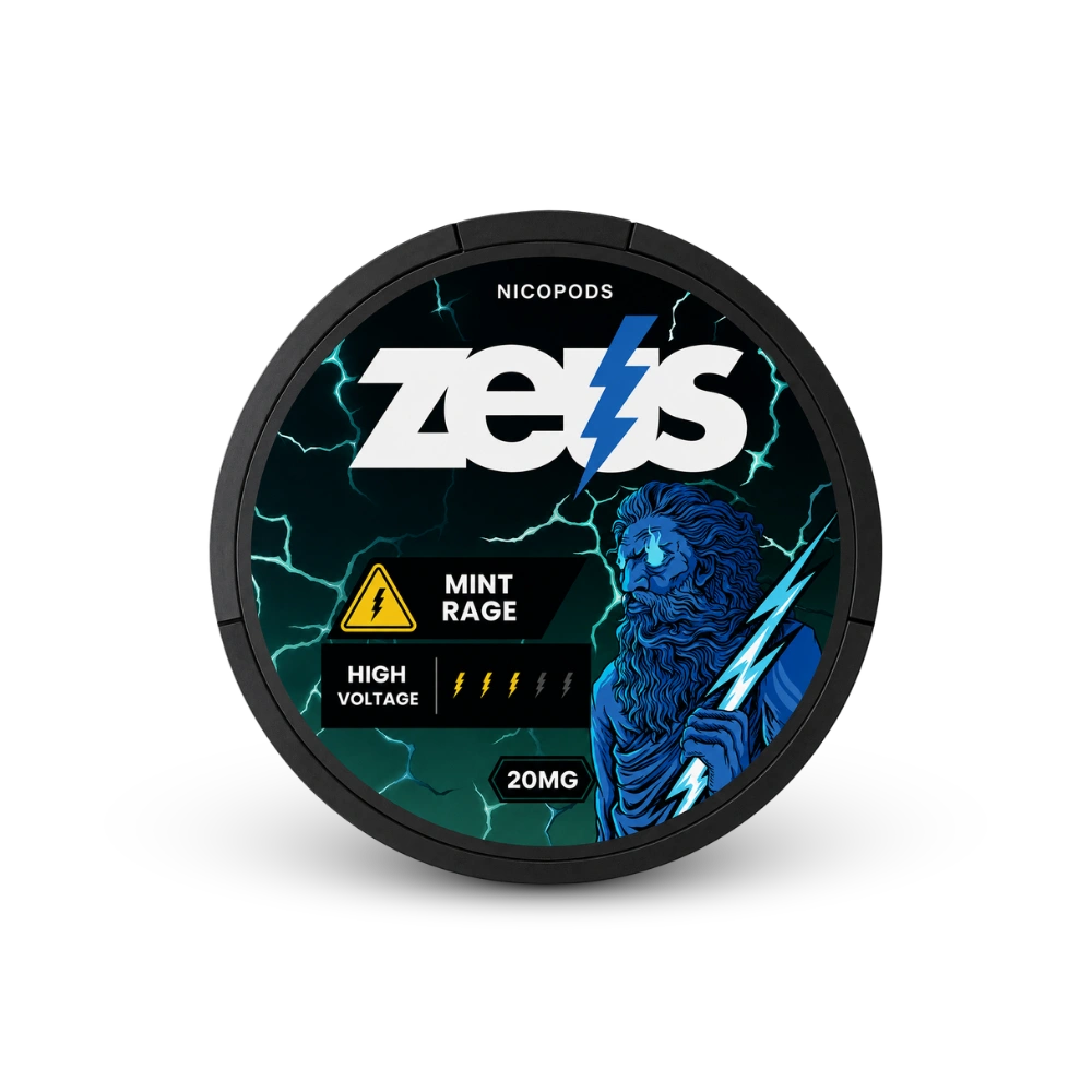 Zeus Mint Rage Strong – nikotínové vrecúška bez tabaku