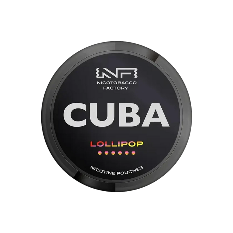 CUBA Black Lollipop – dóza nikotínových vrecúšok