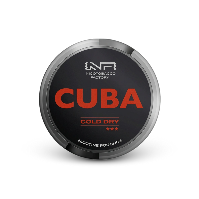 Cuba Black Cold Dry – dóza nikotínových vrecúšok