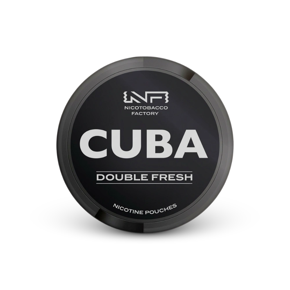 Cuba Black Double Fresh – dóza nikotínových vrecúšok