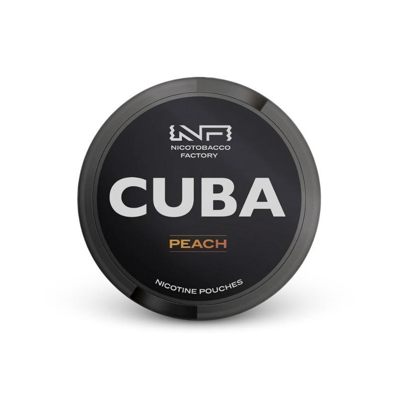 Cuba Black Peach – dóza nikotínových vrecúšok
