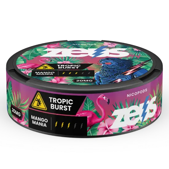 Zeus Tropic Burst Strong – dóza nikotínových vrecúšok, obrázok 4