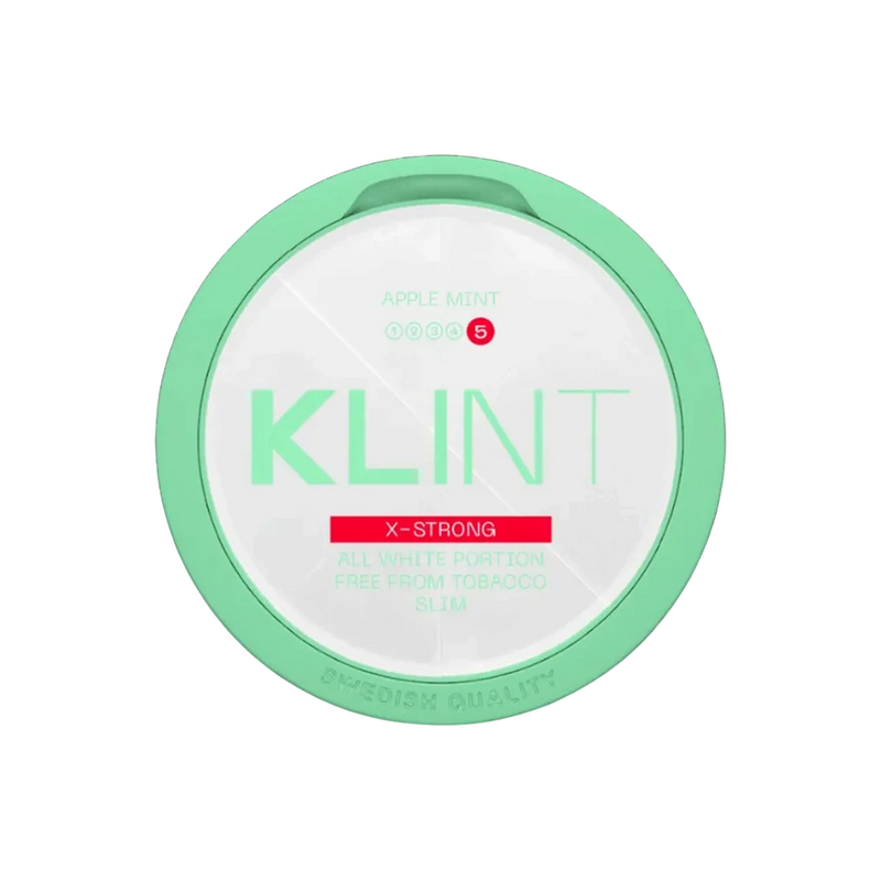 KLINT Apple Mint X-Strong – dóza nikotínových vrecúšok