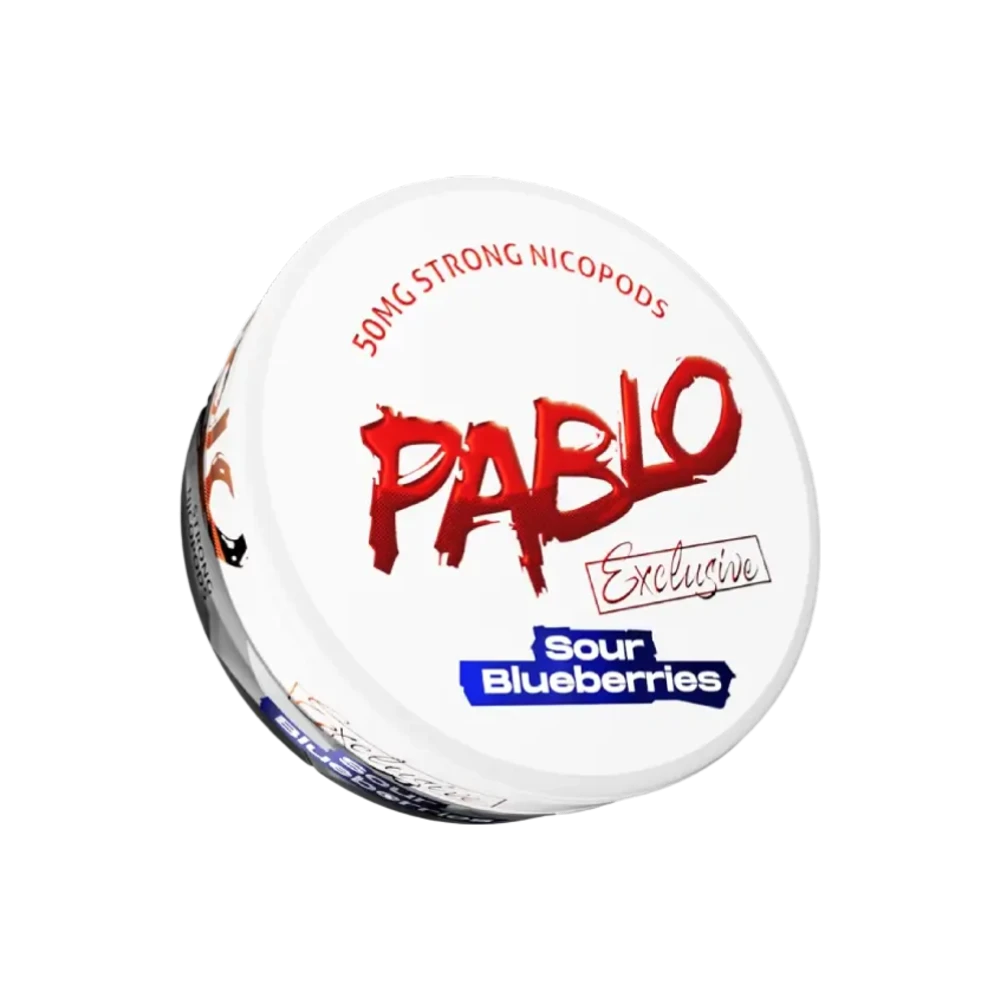 Pablo Exclusive Sour Blueberries 50mg – dóza nikotínových vrecúšok