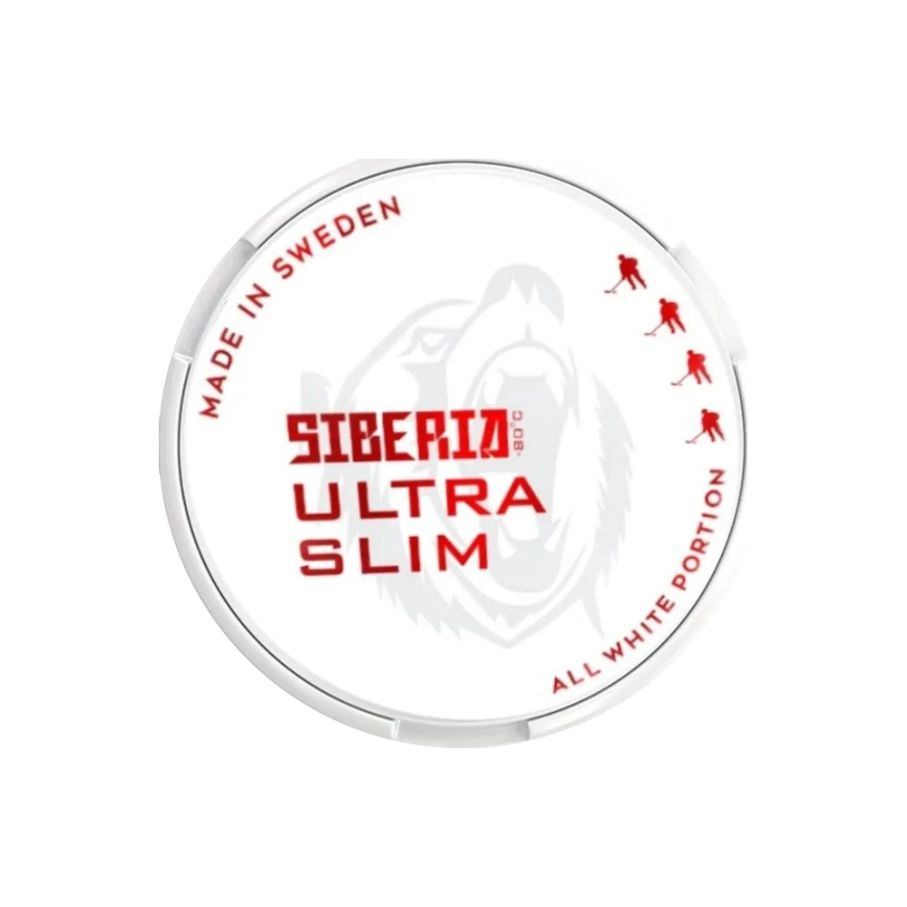 Siberia Ultra Slim All White Portion – dóza nikotínových vrecúšok