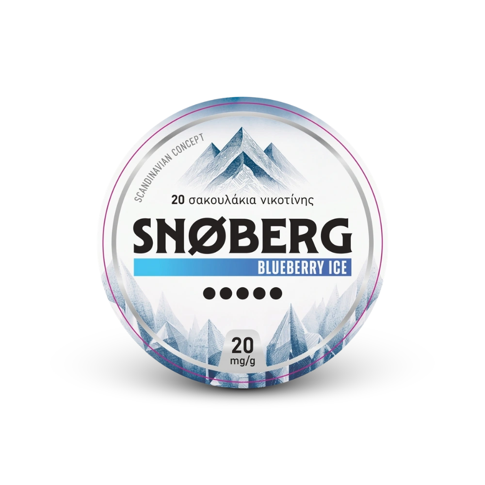 SNOBERG Blueberry Ice 13mg – dóza nikotínových vrecúšok