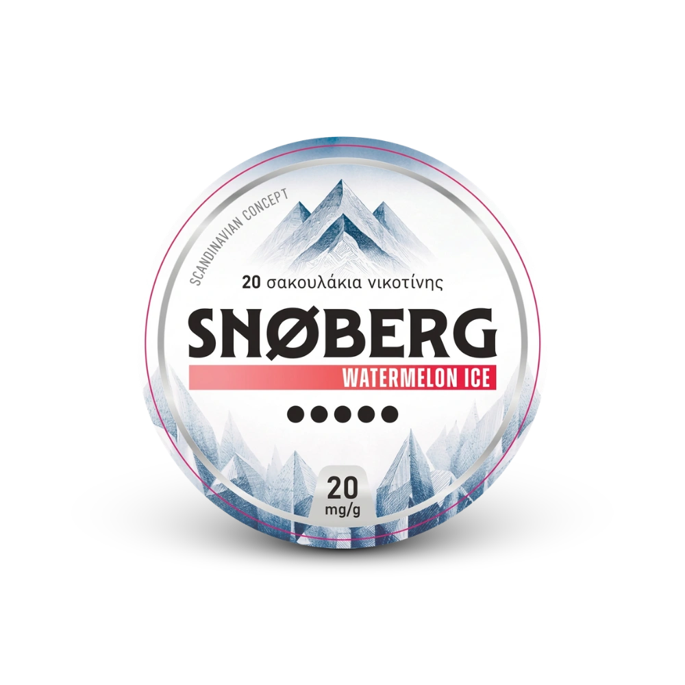 SNOBERG Watermelon Ice 13mg – dóza nikotínových vrecúšok