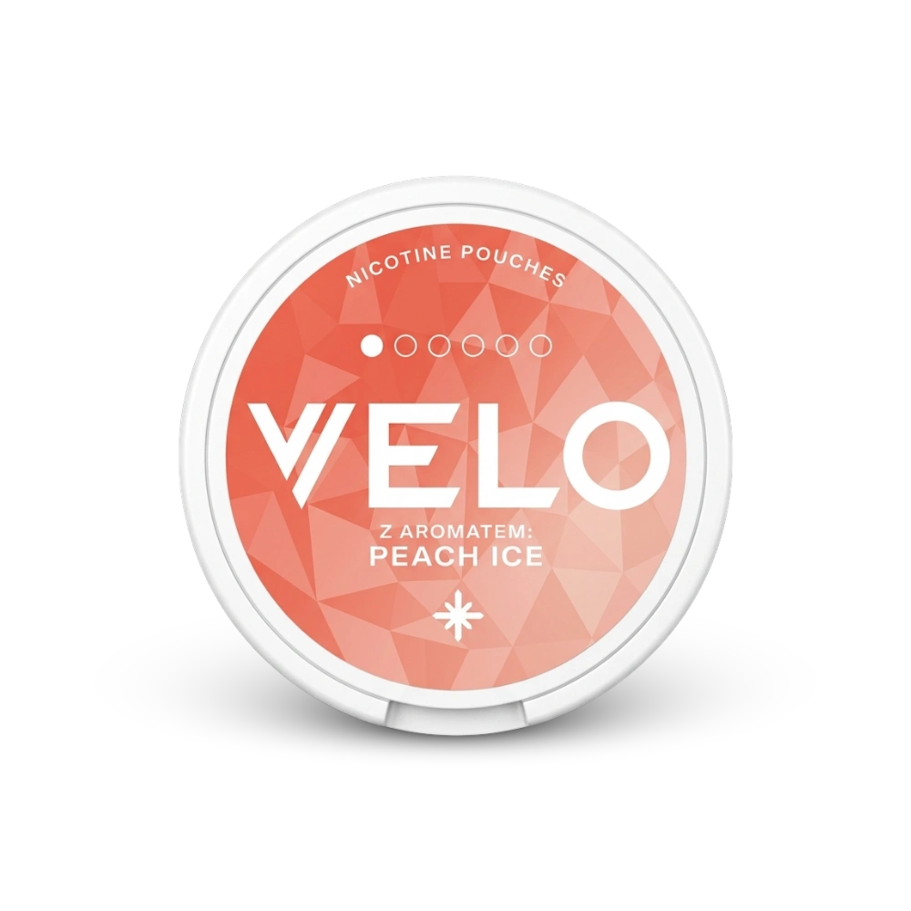 VELO Peach Ice – dóza nikotínových vrecúšok